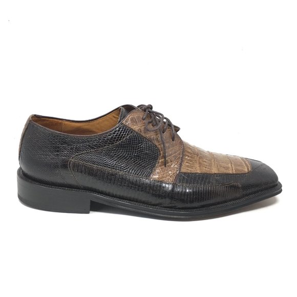 David Eden Oxfords Shoes Size 10.5 Brown Croc Liz main image 5